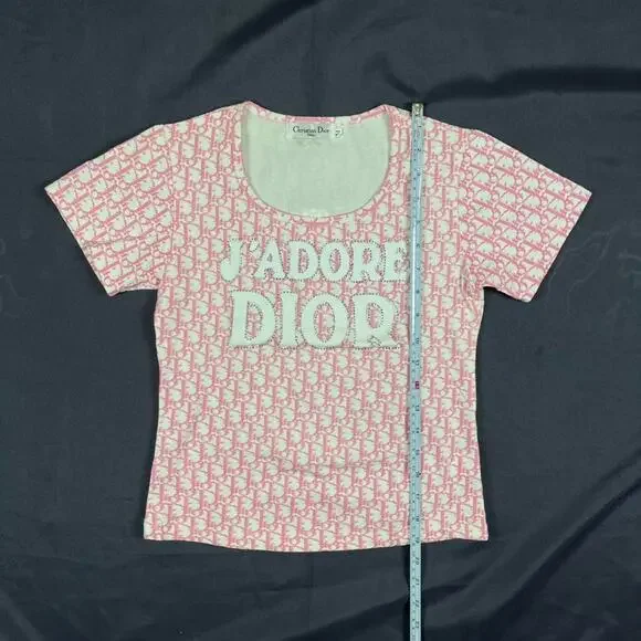 Christian Dior J’Adore John Galliano Era Number 1 Monogram Pink Top - Picture 5 of 6